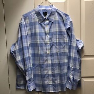 Jos A. Bank Plaid Button Down Collar Shirt